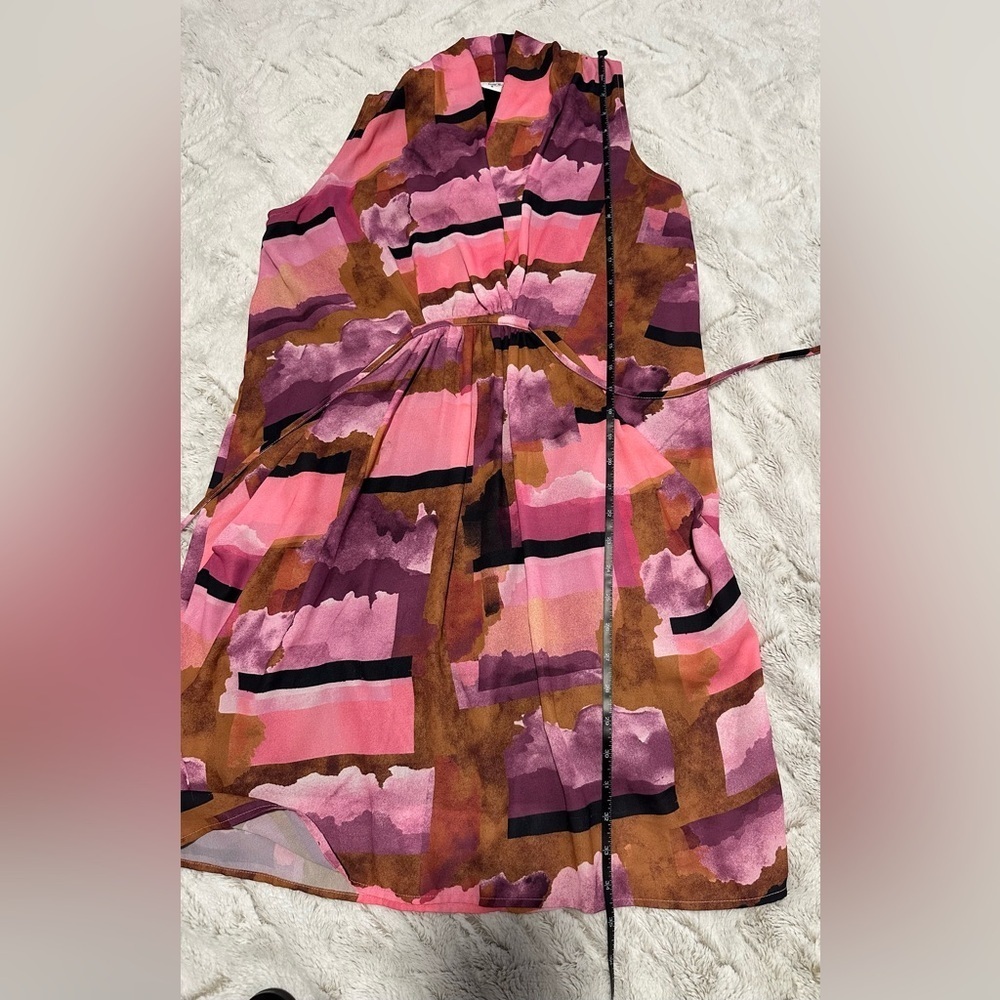Bar III Pink and Brown Midi Dress - Picture 8 of 10